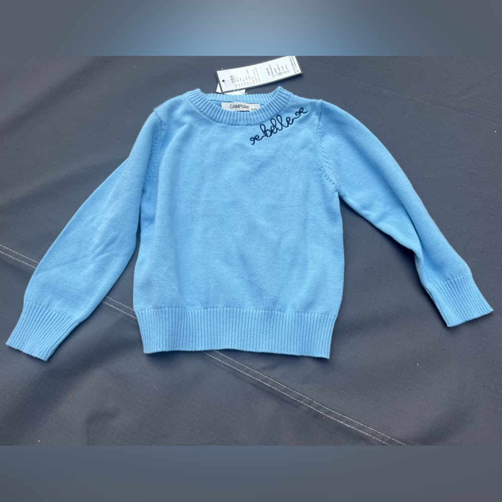 Custom “Belle” sweater size 18-24 months